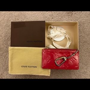 Louis Vuitton Key Cles Fuschia Pink